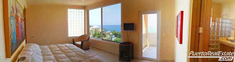 Bedroom with ocean view